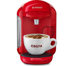 Tassimo coffee machines serve a variety of beverages like dry milk teas, herbal teas, cappuccinos etc. Buy Tassimo By Bosch Vivy2 Tas1403gb Hot Drinks Machine Red Free Delivery Currys