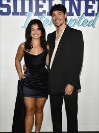 Siena Agudong gets support from sister Sydney Agudong at the premiere of  her new movie “Sidelined 2: Intercepted” this week. Also in attendance were  co-stars Noah Beck, Drew Ray Tanner, Charlie Gillespie,