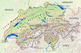 Highest of the bernese alps. Switzerland Physical Map Map Of Switzerland Map Topography Map