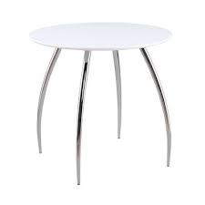 189 99 Euro Style 30 Inch White Round Bistro Table White Lacquer Chrome Coworking Area Not Sure If Tall Enough Bistro Table Euro Style Staging Furniture
