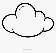100% free coloring page of clouds. Cloud Coloring Page Line Art Hd Png Download Kindpng