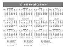 Pay period calendars by fiscal year (one year). 2018 Fiscal Year Calendar Template Printable Free Templates