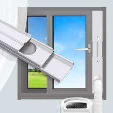 Yoleshy portable air conditioner window kit with coupler adjustable window seal for ac unit, sliding ac vent kit for exhaust hose, universal for ducting with 5 inches diameter. Amazon Com Gulrear Portable Air Conditioner Window Vent Kit Window Slide Kit Plate For Portable Air Conditioner Adjustable Length Portable Ac Vent Kit For Exhuast Hose Of 13cm 5 1 Inch Home Improvement