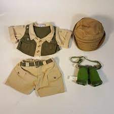 Build A Bear Safari Outfit W Shirt Shorts Hat Binoculars Outback Zookeeper Buildabearworkshop Safari Safari Outfit Safari Outfits Zoo Keeper Outfit