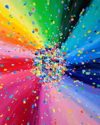 Sarah Coey Art Rainbow Tastic Acrylic Painting Kids Canvas Art Bright Art Rainbow Abstract