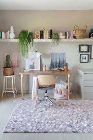 Coin Bureau Chambre Ado Fille Cactus Style Scandinave Girly Design Tapis Lavable Marbre Terrazzo Rose Quartz 100 Coton Pour Terrazzo Home Decor Washable Rugs