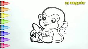 En sevdiğiniz karikatürleri her yerde ve her zaman renklendirme zamanı. Mudahnya Ayo Belajar Cara Menggambar Monyet Lucu Dan Mewarnai Kartun Untuk Anak Anak Indonesia Youtube