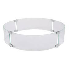The high quality 3/16 thick tempered glass ensures a durable product while the tempered material ensures it can withstand the high heat. Tempered Glass Wind Guard For Round Fire Pits Overstock 31504040