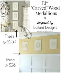Diy Carved Wood Medallions Inspired By Ballard Designs Ballard Designs Home Diy Diy Wall Decor