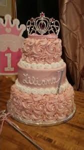 Sam S Club Three Tiered Cake White With Pink Buttercream Rosettes And Pearl Accents Only 70 Added Tiara Tiered Cakes Birthday Tiered Cakes 16 Birthday Cake