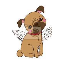 Maybe you would like to learn more about one of these? Cute Pug Pes Rucni Kresleni Izolovanych Objektu Na Bilem Pozadi Nalepky Na Zed Kridlo Stredni Reminek Myloview Cz