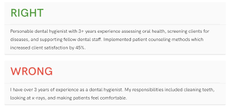 Do not write a generic statement that you could use for any role. Top Dental Resume Samples Pro Writing Tips Oral Health Group