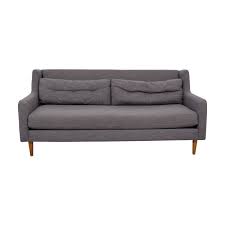 Couch purchased 5+ years ago from west elm for $2500. 65 Off West Elm West Elm Crosby Grey Mid Century Couch Sofas