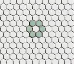 Black And White Hexagon Floor Tile Flower Celadon Green White Rosette Hex Tile Pattern Hexagon Floor Tile Pattern Hex Tile White Hexagon Tiles