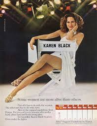 Black Female Actors From The 70s Karen Black Word Of The Day Karen Black 43a Best Supporting Actress Nominee For Karen Black Black Actresses Vintage Ads