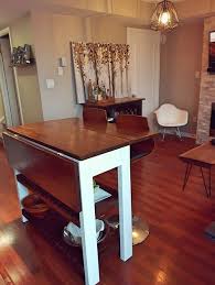 With so much function packed into such a small, compact unit, you'll find the drop leaf table with 2 square stools a wonderful addition to your kitchen. Drop Leaf Kitchen Island