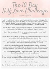 The 10 Day Self Love Challenge Free Printable Love Challenge Self Love Affirmations Self Love