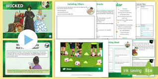 Download monologue from wicked script for free. Wicked Uks2 Diversity And Inclusion Lesson Plans Pack