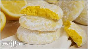 Lemon sugar cookies with lemon slices on white . Soft Lemon Cookie Recipe Melt In Your Mouth Cookies Youtube