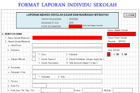Li / laporan individu sekolah atau seringkali disebut laporan 31 juli ini merupakan laporan yang diperuntukkan bagi seluruh jenjang pendidikan mulai dari tk/paud/ra, sd/mi, smp/mts, sma/ma, dan sekolah menengah kejuruan sebagai laporan pendidikan dari setiap sekolah yang akan. Format Laporan Individu Li Sekolah Madrasah