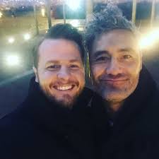 Chris hemsworth (pictured on the right in this photo) on the film set of thor: Gallery Bobby Holland Hanton