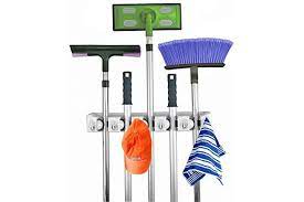 Wall mounted mop rack umbrella holder brush broom hanger storage rack tools hot. 13 Best Broom Holders In 2021
