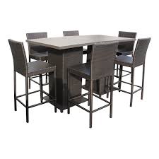 Oak pub tables or cherry pub sets are. Tk Classics Napa Wicker 8 Piece Outdoor Pub Table Set Walmart Com Walmart Com