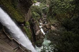 Its name, which is spanish for baths (of sacred water), comes from the famous hydrothermal springs in the area. Cascada El Pailon Del Diablo Banos Ecuador Sitio Oficial De La Camara De Turismo De Banos Ecuador
