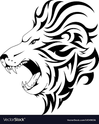 Tribal Tattoo Lion