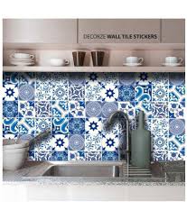 Indian small kitchen design interior styles picture. Decorze Portuguese Kitchen Wall Tiles Stickers Abstract Sticker 7 X 7 Cms Buy Decorze Portuguese Kitchen Wall Tiles Stickers Abstract Sticker 7 X 7 Cms Online At Best Prices In India On Snapdeal