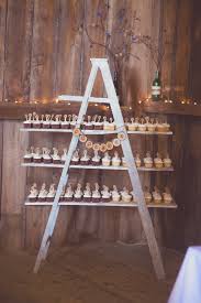 Diy Cupcake Ladder Display Wedding Dessert Table Rustic Rustic Wedding Desserts Wedding Cupcake Display