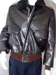 Vintage Excelled Distressed Leather Bomber Flight Jacket Mens Size 42 Medium Excelled Bomber Jackets Flight Jacket Leather Jacket