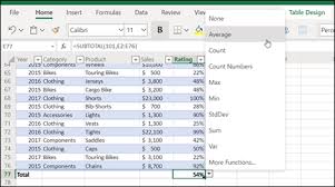 A new row will be added at the end of your table. Total The Data In An Excel Table Office Support