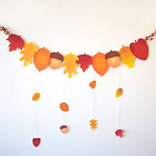 Autumn Leaf Garland Printables Spoonful Fall Paper Crafts Fall Crafts Autumn Activities