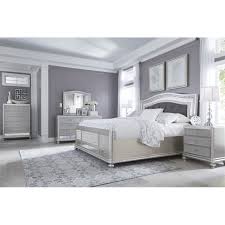 With a luminous replicated white paint finish flowing smoothly over the decorative. Ashley Furniture Coralayne 5 Piece Queen Bedroom Set In Silver B650 31 136 46 157 54 96 93 Pkg