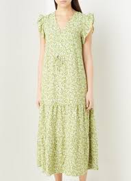 Vestido negro seda asimétrico volante mango m precioso vestido colección moments y edición limitada seda 100%, forrado y de gran. Mango Robe Longue Lola L A Imprime Floral Et Volant De Bijenkorf