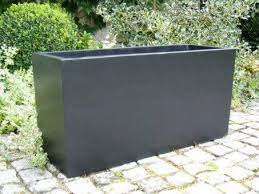 B Ware Pflanztrog Blumenkubel 120x50x55cm Der Bundesgartenschau Fiberglas Edel Schwarz Pflanzkubel Blumenkubel Fiberglas Blumenkubel