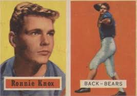 1957 TOPPS #149 RONNIE KNOX EXMT RC ROOKIE BEARS DP *XR16620