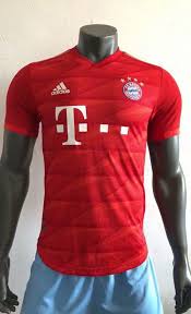 19 20 Season Bayern Munich Home Red Color Soccer Jersey Top
