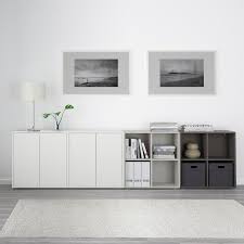 Eket Schrankkombination Fusse Weiss Hellgrau Dunkelgrau Noch Heute Bestellen Ikea Deutschland In 2021 Eket Ikea Eket Living Room Storage