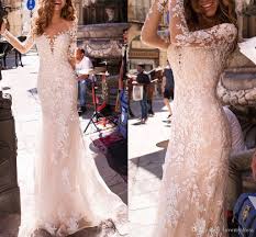 Maybe you would like to learn more about one of these? Grosshandel Nackt Elfenbein Spitze Berta Brautkleider 2021 Neue Designer Illusion Langarm Sheer Halsausschnitt Sehen Sie Jedoch Zuruck Meerjungfrau Bohmisches Hochzeitskleid Von Lovemydress 89 74 Auf De Dhgate Com Dhgate