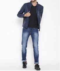 Men S Fashion Navy Blue Biker Slimfit Leather Jacket Blue Leather Jacket Mens Men Leather Jackets Leather Jacket Men Blue Leather Jacket Men S Leather Jacket
