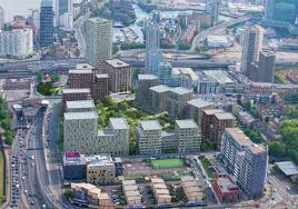 The elizabeth line provides an express link to the city. Blackwall Reach London E14