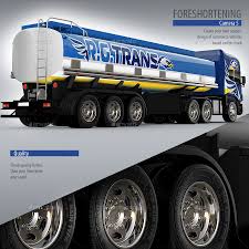 Semi Trailer Tank Truck Mock Up Semi Trailer Trucks Tanker Trucking
