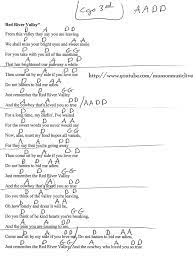 Red River Valley Guitar Chord Chart Music Nerd Guitar Chord Chart Music Lyrics