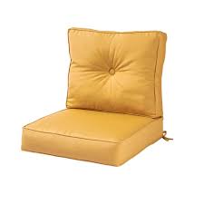 Our outdoor chaise lounge cushions are available in many fabrics to match the latest trends and can be customized with various colors, tuft textures and stitching styles. Greendale Home Fashions Sunbrella Wheat 2 Piece Deep Seating Outdoor Lounge Chair Cushion Set Sc7830 Wheat The Home Depot