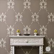 An oversized metal wall clock, on the other hand, will lend a contemporary edge to your surroundings. Classic Italian Wall Stencils For Diy Room Makeover Royal Design Studio Stencils