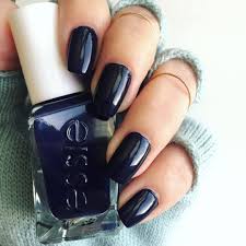 Racy Rare Rich Dive Into Decadence And Discover The Heart Of Darkness In This Magnificent Deep Navy Introducing Essie Ca Navy Nails Nail Polish Blue Nails