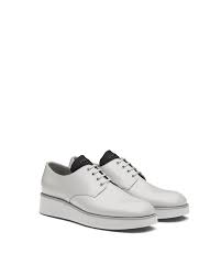 Check spelling or type a new query. Weiss Derby Schuhe Aus Geburstetem Leder Prada