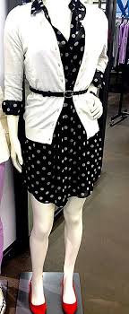 Black And White Polka Dot Dress With Red Shoes Sheer Polka Dot Dress White Long Sleeve Cardigan Black Braided Belt Red Flats White Long Sleeve Cardigan Long Sleeve Cardigan Casual Outfits